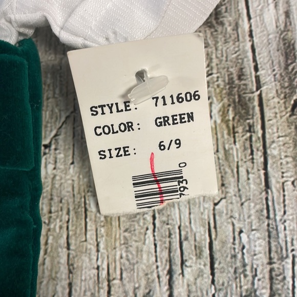 Vintage Green Shortall Romper Set 6-9 Months USA - Picture 6 of 6